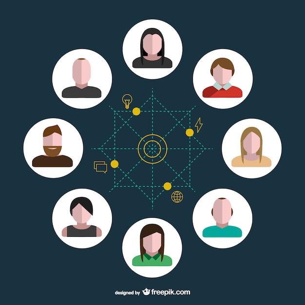 Vector de redes sociales