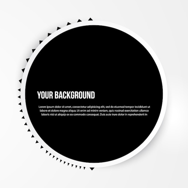 Vector resumen círculos plantilla. diseño web