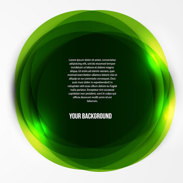 Vector resumen círculos plantilla. Objeto web