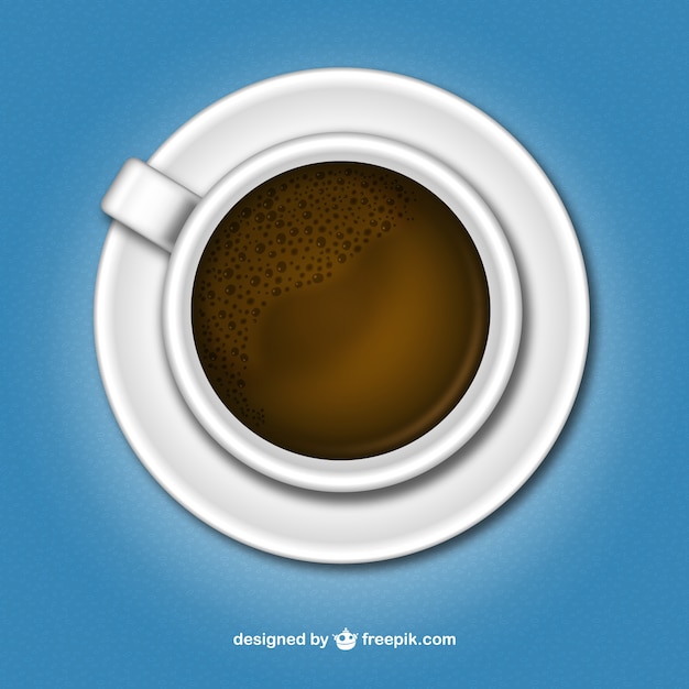 Vector gratuito vector de taza de café