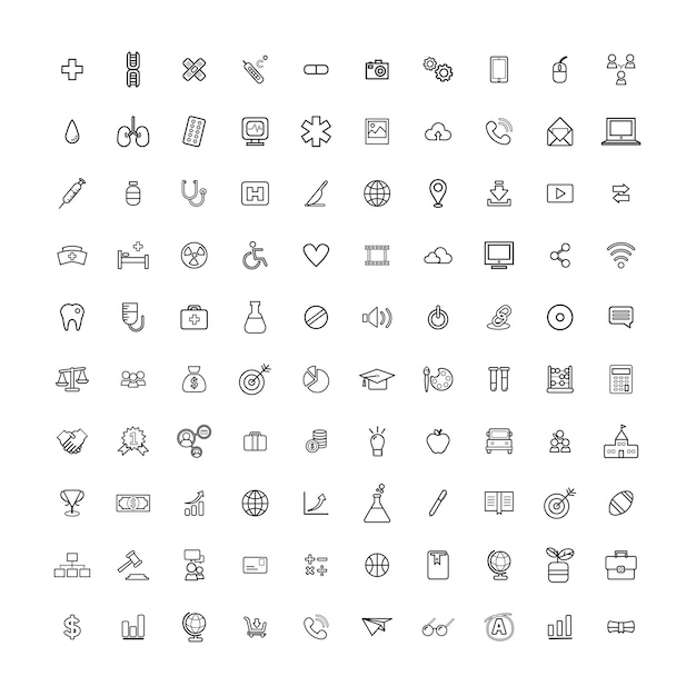 Vector UI Illustration Concepto de negocios médicos mixtos