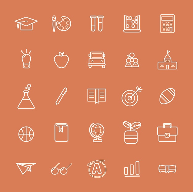 Vector UI Illustration Education School Study Concept
