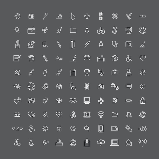 Vector UI Illustration Mixed Technologyl Concepto médico