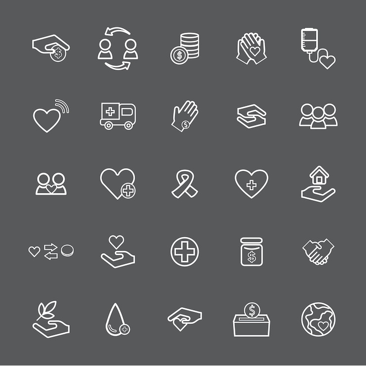 Vector gratuito vector ui illustration salud donación charity concept