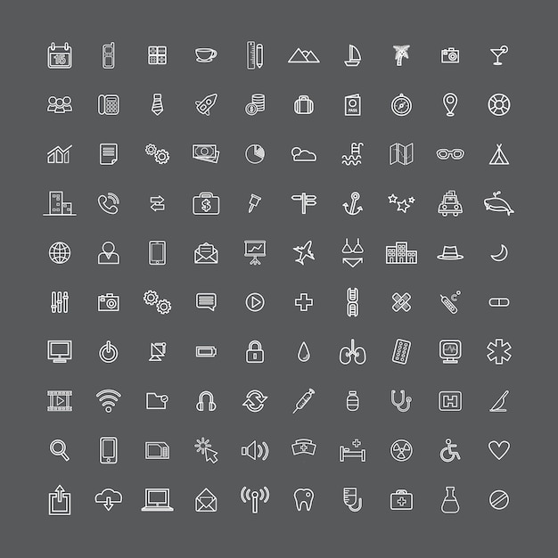 Vector UI Illustration Viaje mezclado Medical Business Concept