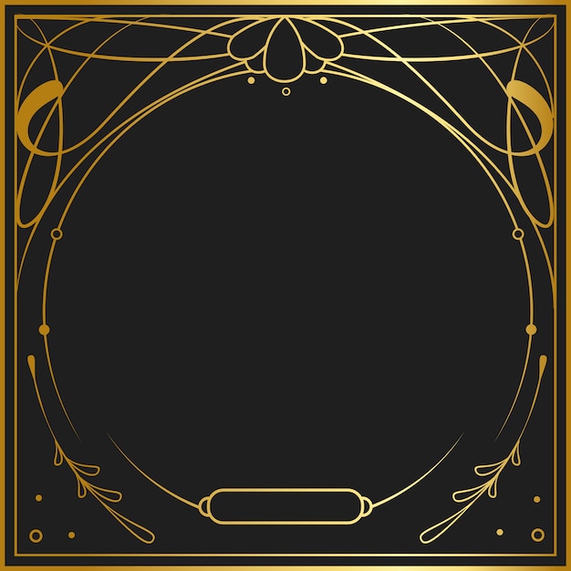 Vector gratuito vectores de colección vintage art nouveau insignia