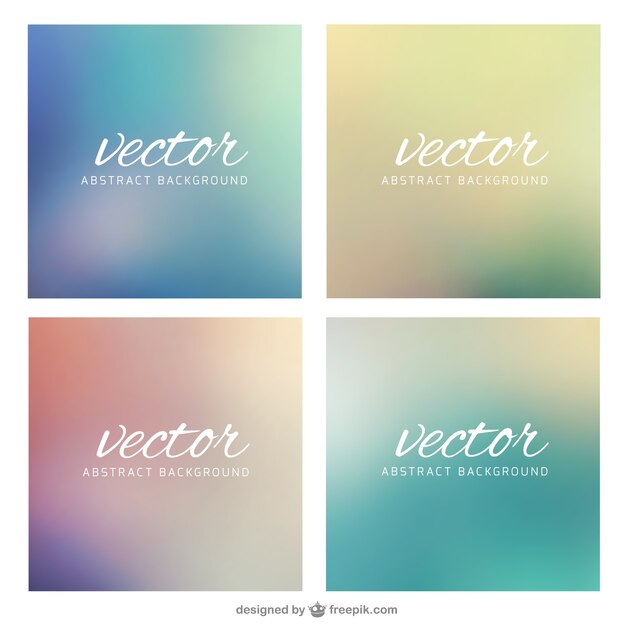 Vectores de fondo desenfocados