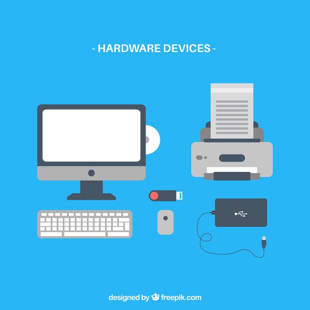 Vectores del icono del dispositivo de hardware
