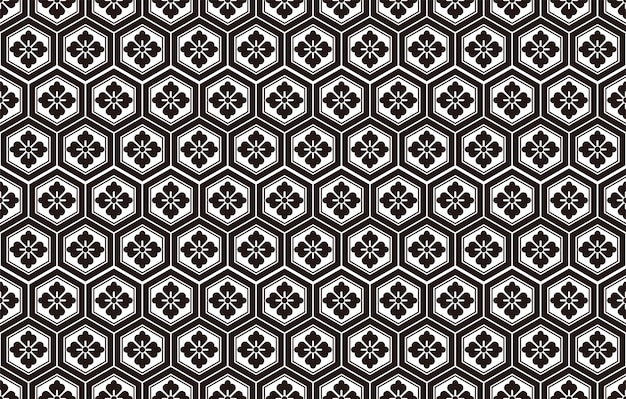 Vector gratuito vectorjapanese vintage seamless pattern repetible horizontal y verticalmente