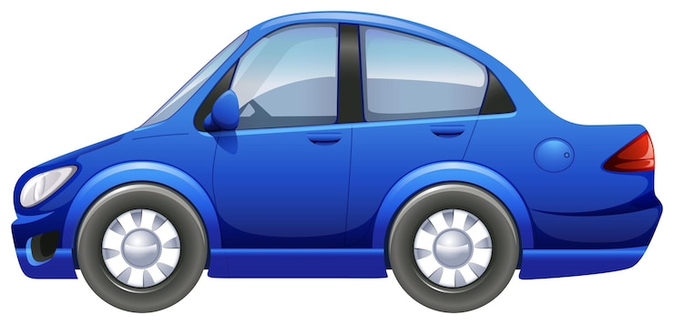 Vector gratuito un vehiculo azul