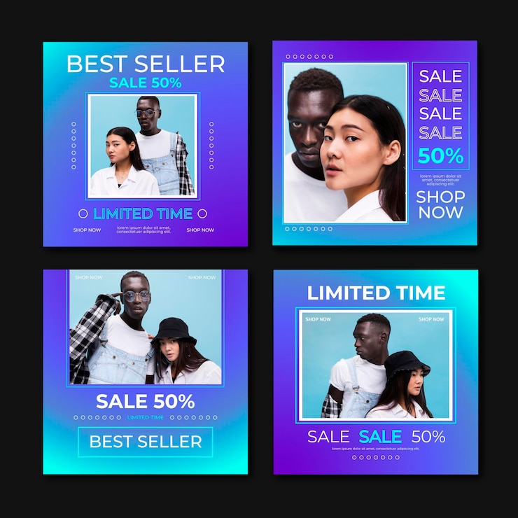 Vector gratuito venta instagram post