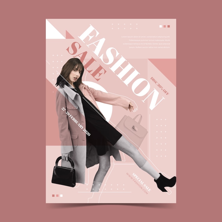 Vector gratuito venta de moda con concepto de modelo