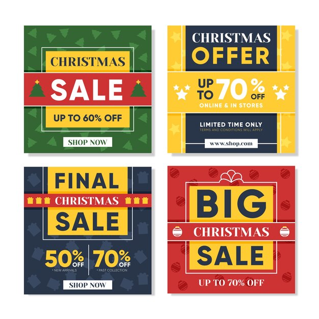 Venta de Navidad en la colección de publicaciones de Instagram