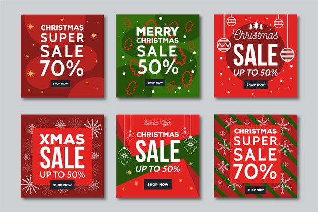Venta de navidad instagram post collection