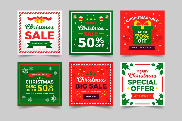 Venta de navidad instagram post collection