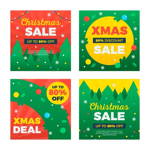 Venta de navidad instagram post collection