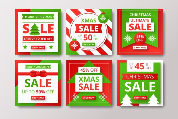 Venta de navidad instagram post collection