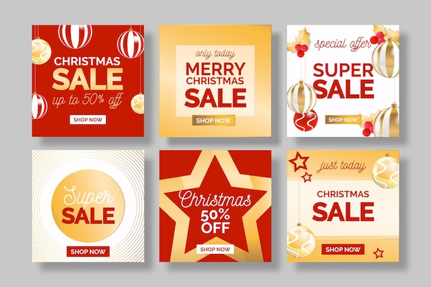 Venta de navidad instagram post collection