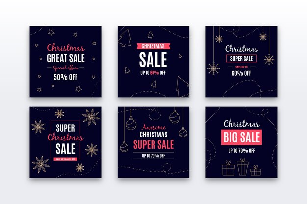 Venta de navidad instagram post collection