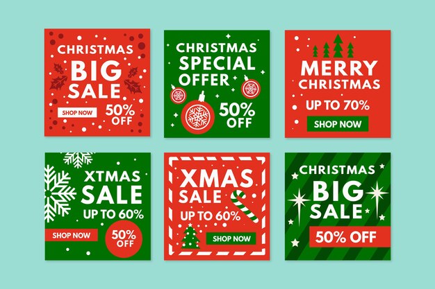 Venta de navidad instagram post collection