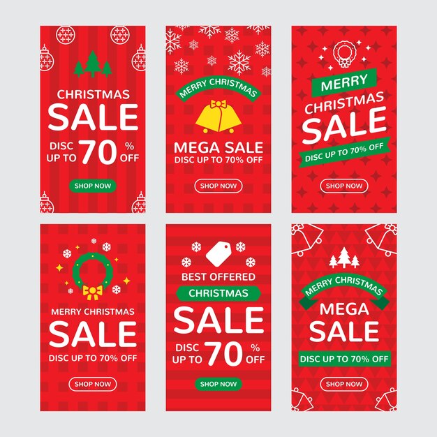 Venta de navidad instagram story collection