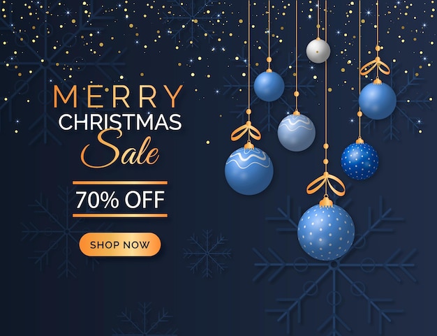 Venta de navidad realista