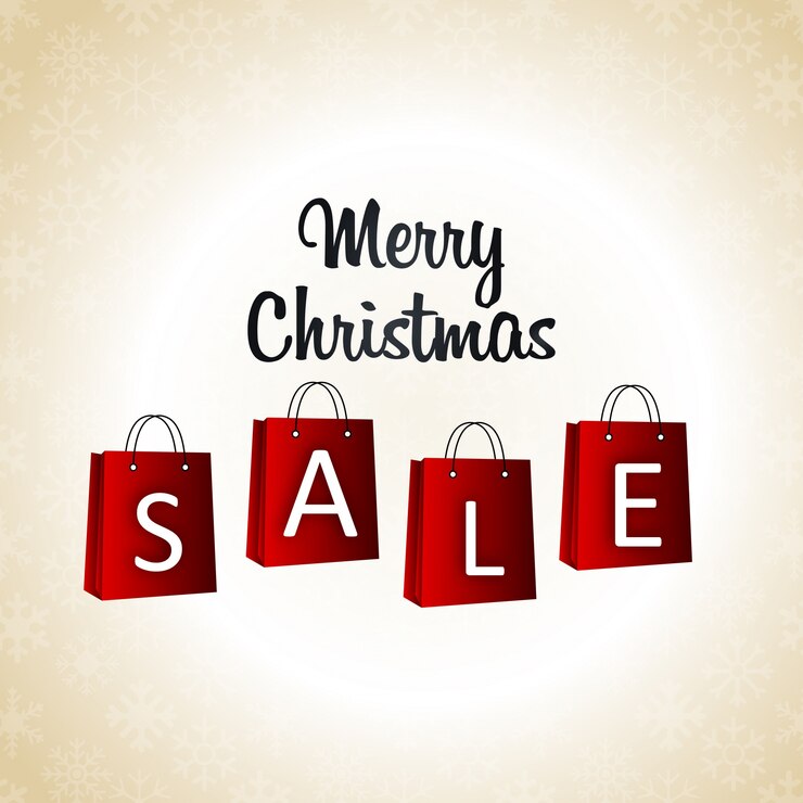 Vector gratuito venta de navidad