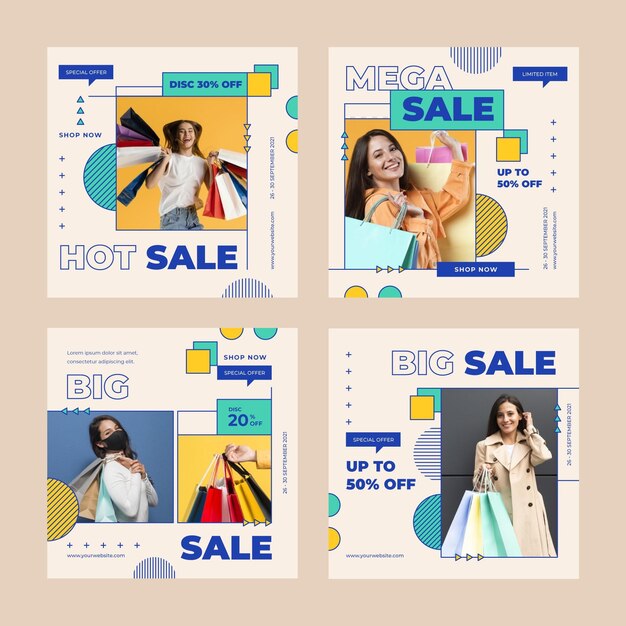 Venta de plantillas de post de Instagram