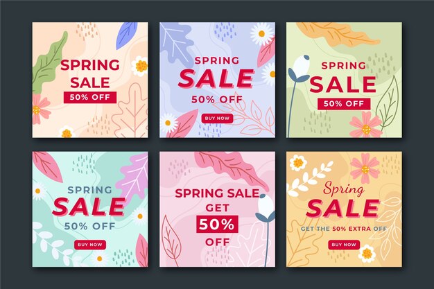 Venta de primavera instagram post concept collection