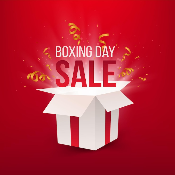 Vector gratuito venta realista del día del boxeo