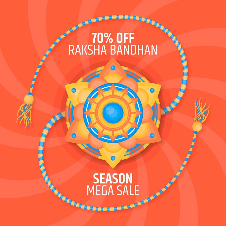 Vector gratuito ventas planas de raksha bandhan