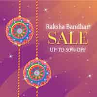 Vector gratuito ventas de raksha bandhan