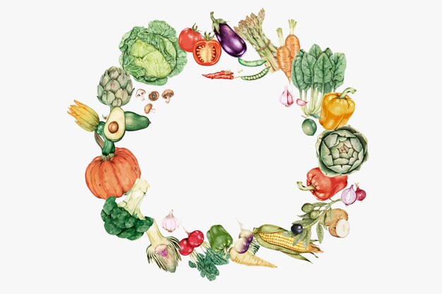 Verduras frescas saludables
