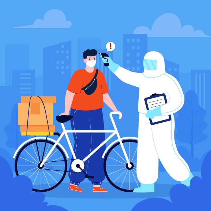 Vector gratuito verificación de temperatura en carretera