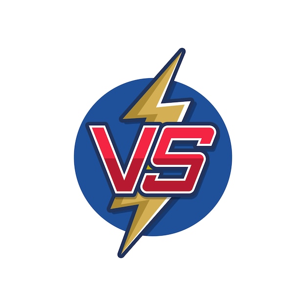 Versus diseño de plantilla de logotipo
