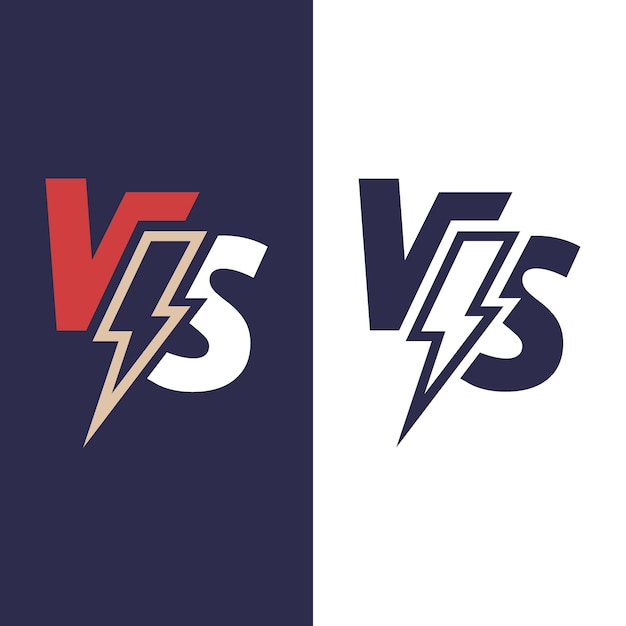 Versus diseño de plantilla de logotipo