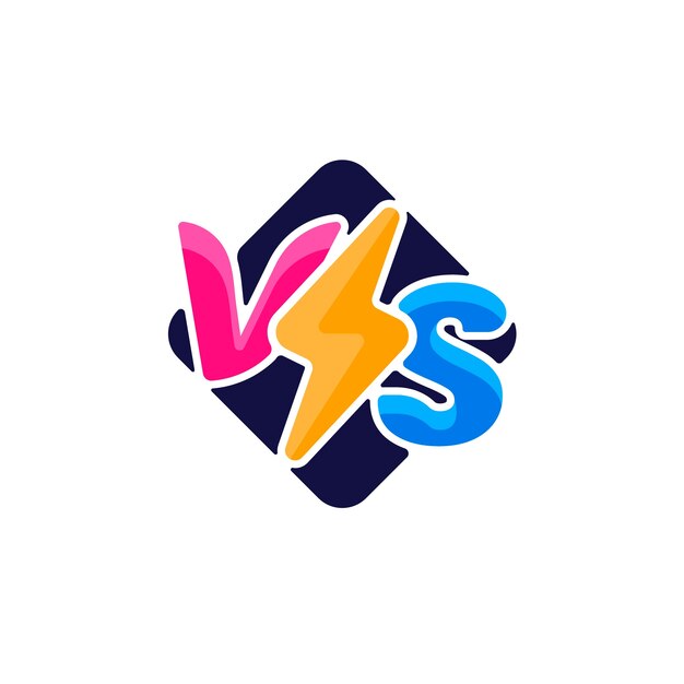 Versus plantilla de diseño de logotipo