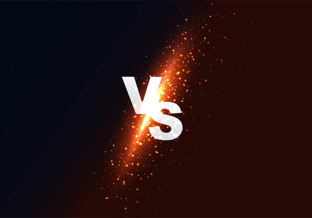 Vector gratuito versus vs fondo colorido brillante