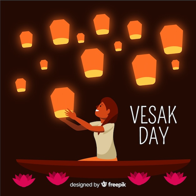 Vector gratuito vesak