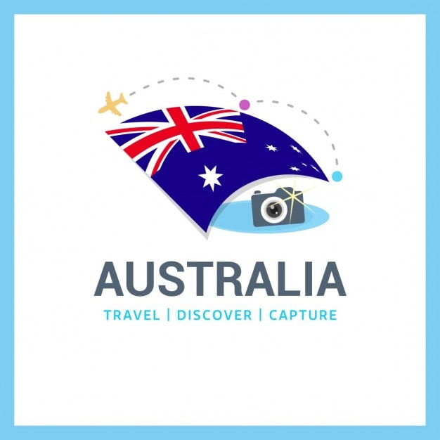 Vector gratuito viajar a australia