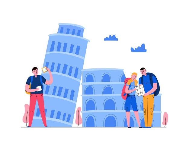 Viajar a composición de Italia