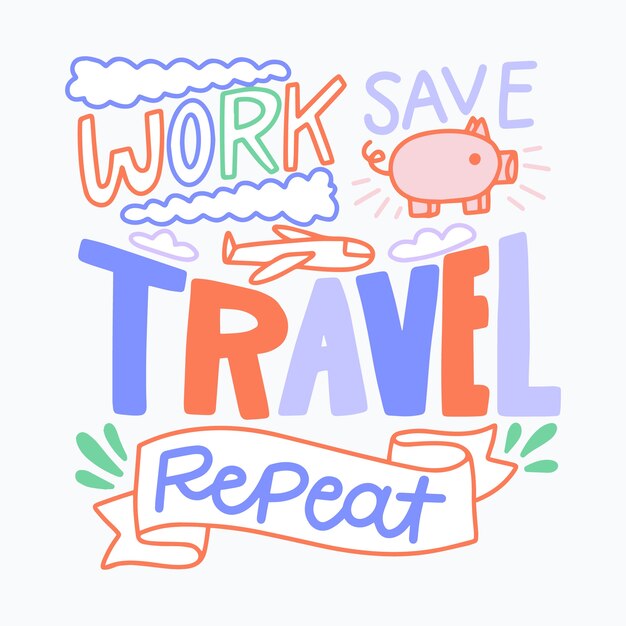 Viaje rotulación trabajo guardar viaje repetir