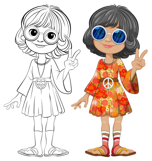 Vibes pacíficas con las chicas de la moda retro