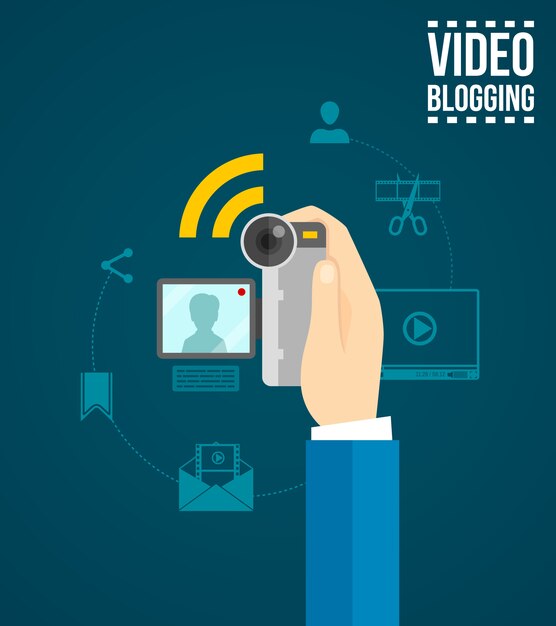 Video Blogging concepto