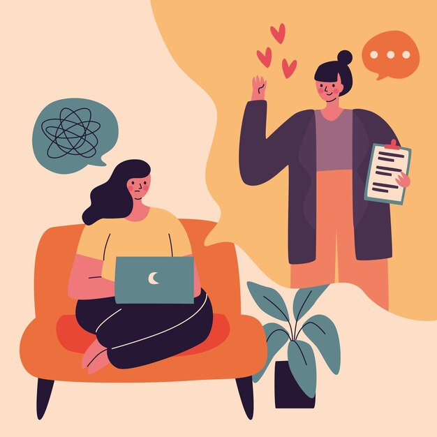 Videollamada con terapeuta