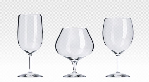 Vidrio de cóctel transparente para bebidas alcohólicas