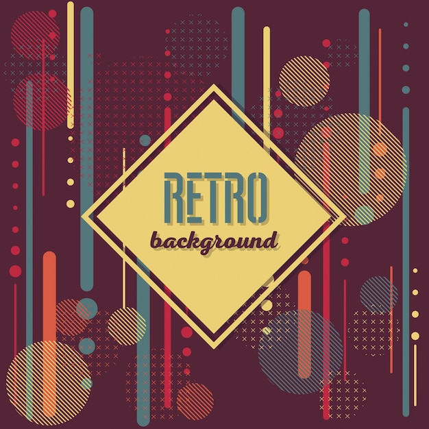 Vector gratuito viejo diseño de fondo de estilo vintage