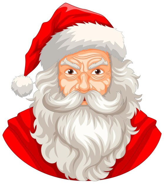 El viejo enojado con traje de Papá Noel