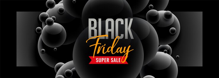 Vector gratuito viernes negro banner de venta de estilo 3d