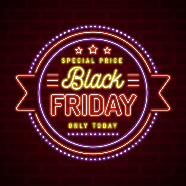 Viernes negro de neón